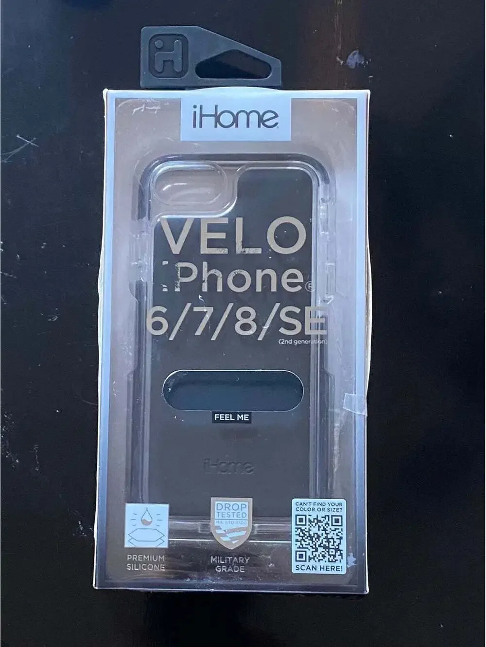 iHome Velo Silicone Impact Case for iPhone 6/7/8 SE 2nd generation Black